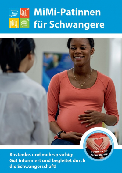 Postkarte MiMi-Patinnen für Schwangere als Grafik
