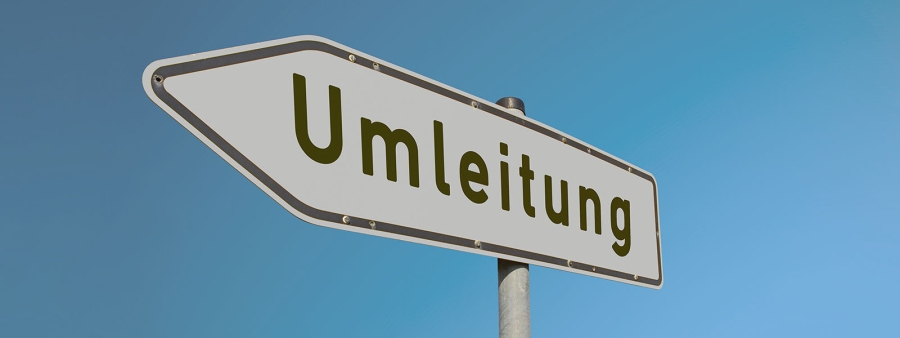 Verkehrsschild: Umleitung