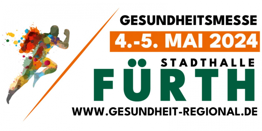 Logo für die Gesundheitsmesse vom 04.-05. Mai 2024 in der Stadthalle Fürth 
