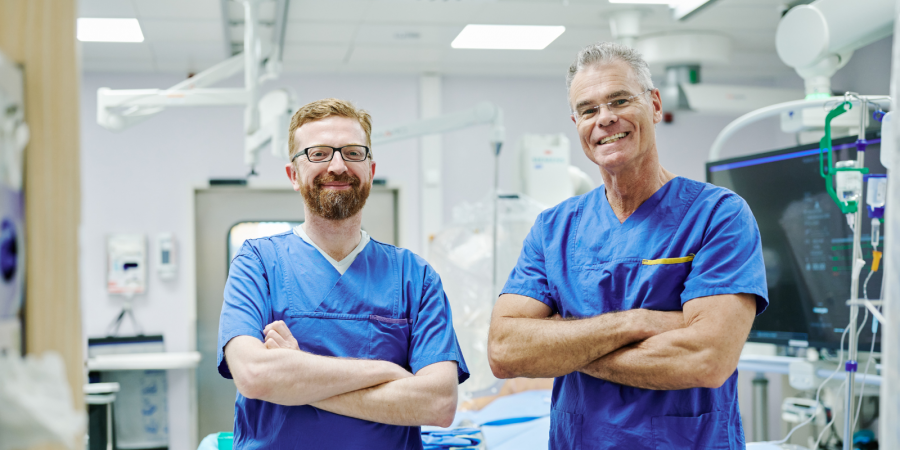 Dr. Pyxaras und Prof. Dr. Rittger