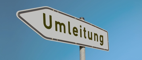 Verkehrsschild: Umleitung