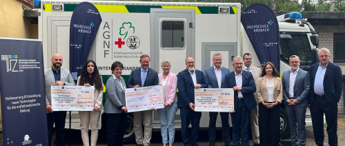 Spendenübergabe am AGNF Intensivtransport