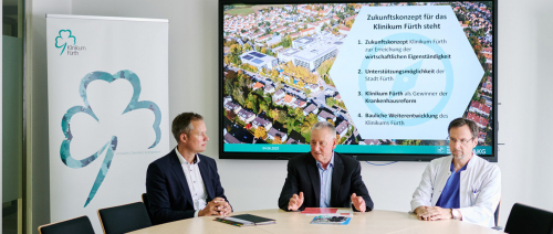 Pressegespräch mit Vorstand Dr. Mohr, OB Dr. Jung und Prof. Dr. Dormann