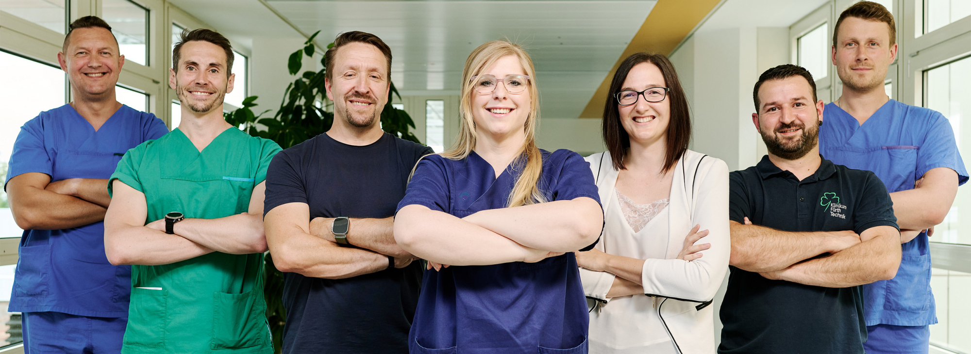 Verschiedene Berufsgruppen am Klinikum Fürth